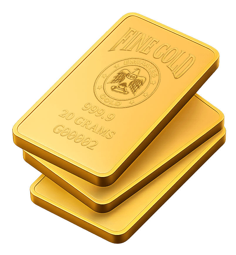 Stacked gold bars