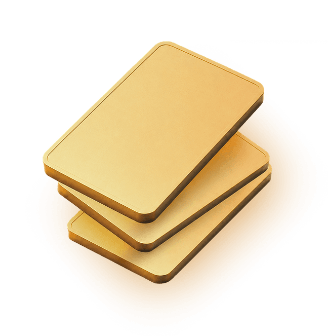 Stacked gold bars